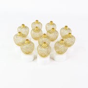 Warm glowing apple shape LED tealight candle for festival decoration