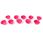 Set of 10 happy bake silicone cupcake moulds in multiple colors
