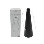 Portable fly repellent fan, ideal for picnics and outdoor gatherings.