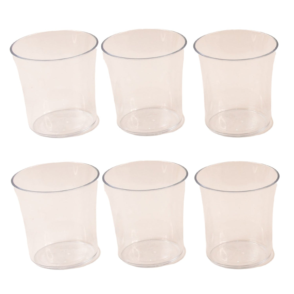 Daily use plastic glasses arranged in Apex Welcome Glass Set