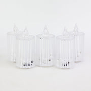 Single LED flameless candle with premium crystal-effect design