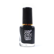 Black waterproof mascara product angled to display packaging
