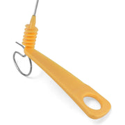 Kitchen gadget for making potato twists and veggie shreds.