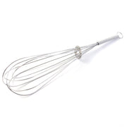 Wire whisk used as egg beater for mixing and aerating ingredients
