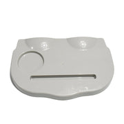Combo Snack and Cup Holder Tray from TableNest with various snacks and a phone.