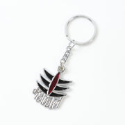 Mahakal metal keychain attached securely to a set of keys