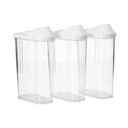 Durable plastic airtight containers with secure lids for kitchen essentials