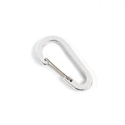 Polished steel small snap hook clasp for keychains and belts
