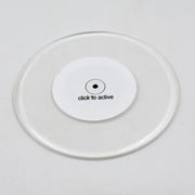Luminous LED coaster glowing brightly with dynamic LED lights.