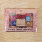 Vibrant multi-shade eyeshadow palette perfect for professional beauty use