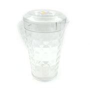 Mocktail PET Plastic Jug filled with ice and lemon slices, showcasing its capacity for refreshing beverages.