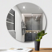 Square plastic mirror wall stickers used in room decoration