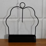 Mosquito coil holder with top loop for wall hanging near doors or patios