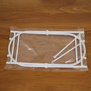 Compact trash bag holder stand folded, perfect for space saving