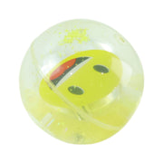 Transparent water ball with smiley emoji for kids sensory exploration