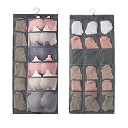 Close-up of breathable fabric and quality stitching on hanging organizer