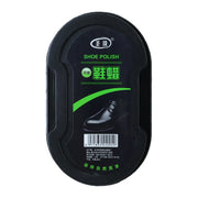 Easy use shoe shine sponge designed for smooth leather care application