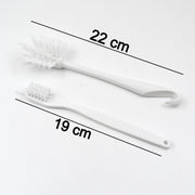 Cleaning brush on kitchen surface for effective cleaning