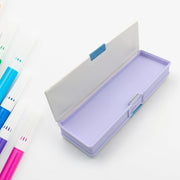Kids' cartoon pencil case featuring an attractive design and secure closure.