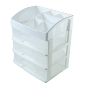 Side view of the transparent drawer desktop storage organizer