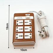 Extension board featuring robust surge protection for electronic devices.