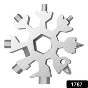 Snowflake Multi-Tool demonstrating its various hex wrench sizes for versatile use.