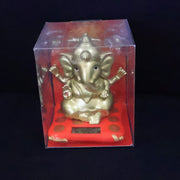 Detailed craftsmanship of large solar-powered Lord Ganesha statue
