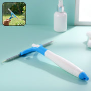 Close-up of rubber blade on a window cleaning squeegee