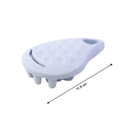 Deep cleansing scalp massage tool with silicone bristles