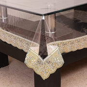 Scratch resistant plastic table cover for everyday use home & kitchen
