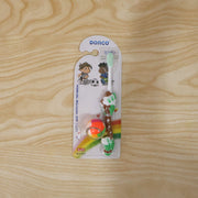 Close detail shot of kids toothbrush bristles designed for gentle cleaning