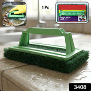 Tile Cleaning Scrubber Brush effectively cleaning a bathroom tile corner.