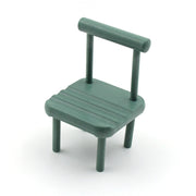 The wooden Mini Chair Phone Stand displayed from a different angle, showcasing its cute design.