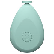 A parent gently using the quiet Baby Electric Nail Trimmer on an infant's tiny fingers.