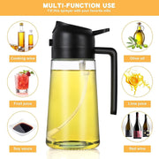 Leakproof oil dispenser for clean cooking