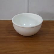 Glossy white melamine serving bowl ideal for daily use