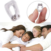 Silicone magnetic nose clip for snoring relief with comfortable fit