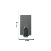 Hanger style stick on adhesive wall hooks