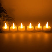 LED candle light set providing safe, flameless illumination at home