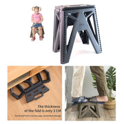 Supermom folding stool showing built-in handle for easy carrying