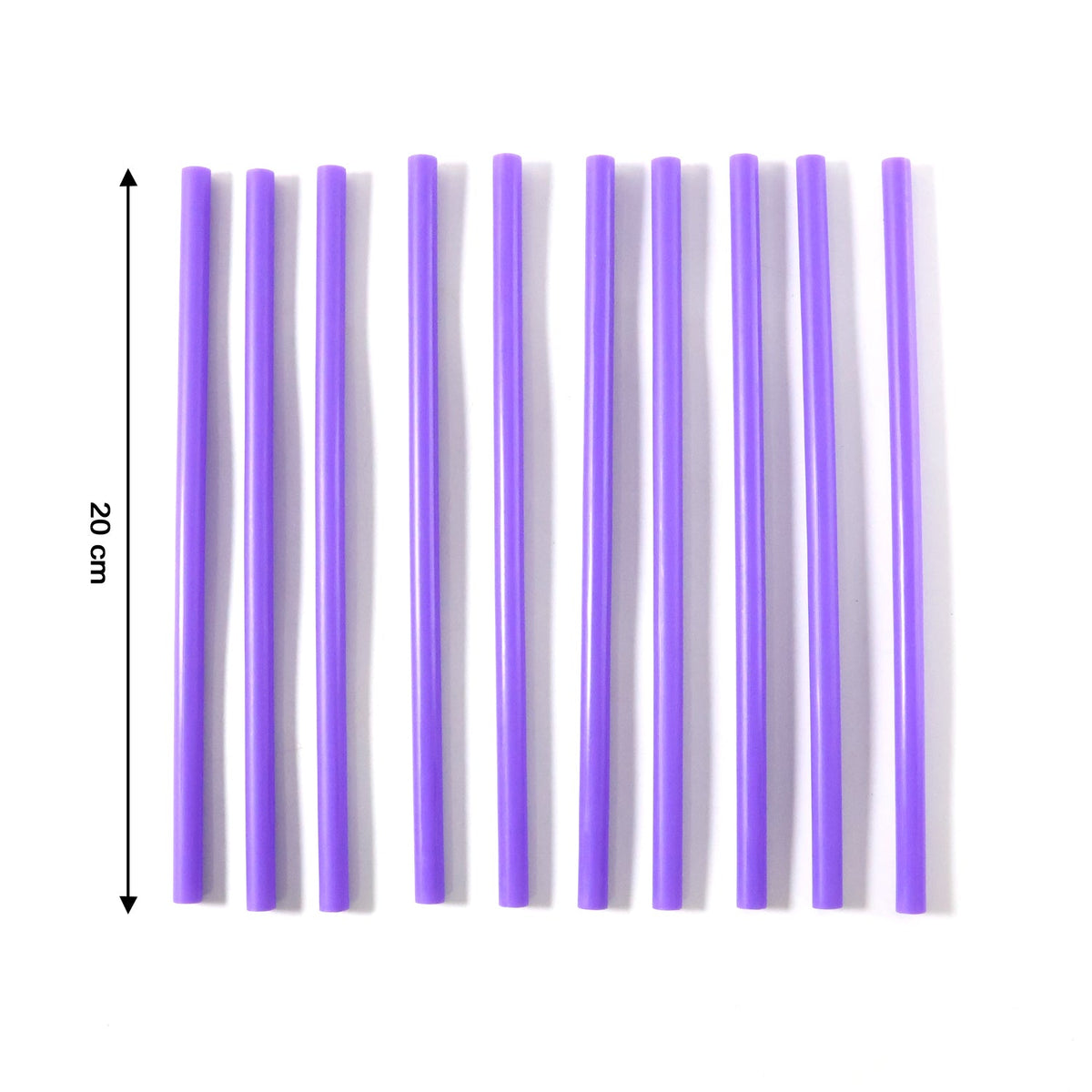 Pack of 10 reusable straws perfect for home and café use