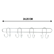 Multi-hook rack for towels, bags, keys, and household accessories