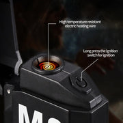 Portable high brightness mini torch lighter angled view