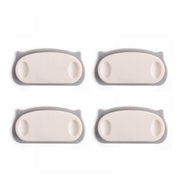 Set of pig plug cable holder clips with self-adhesive pads