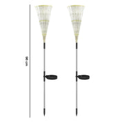 Colorful outdoor LED sparkler garden lights for lawn and pathway