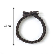 Lightweight braided elastic hair ties for everyday casual, sports, and gym use
