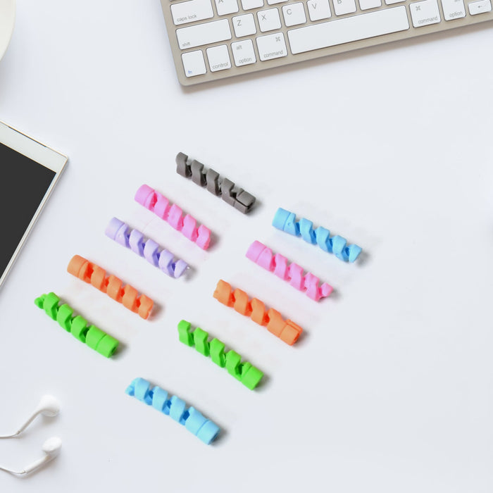Cable Protector – 10-Pack Flexible Silicone for Chargers | WipeTech