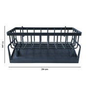 Plastic multipurpose bathroom storage rack for soaps, brushes and accessories