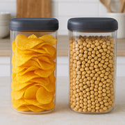Airtight food storage jar ideal for snacks and pulses
