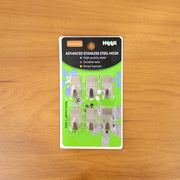 Individual adhesive wall hook showcased clearly